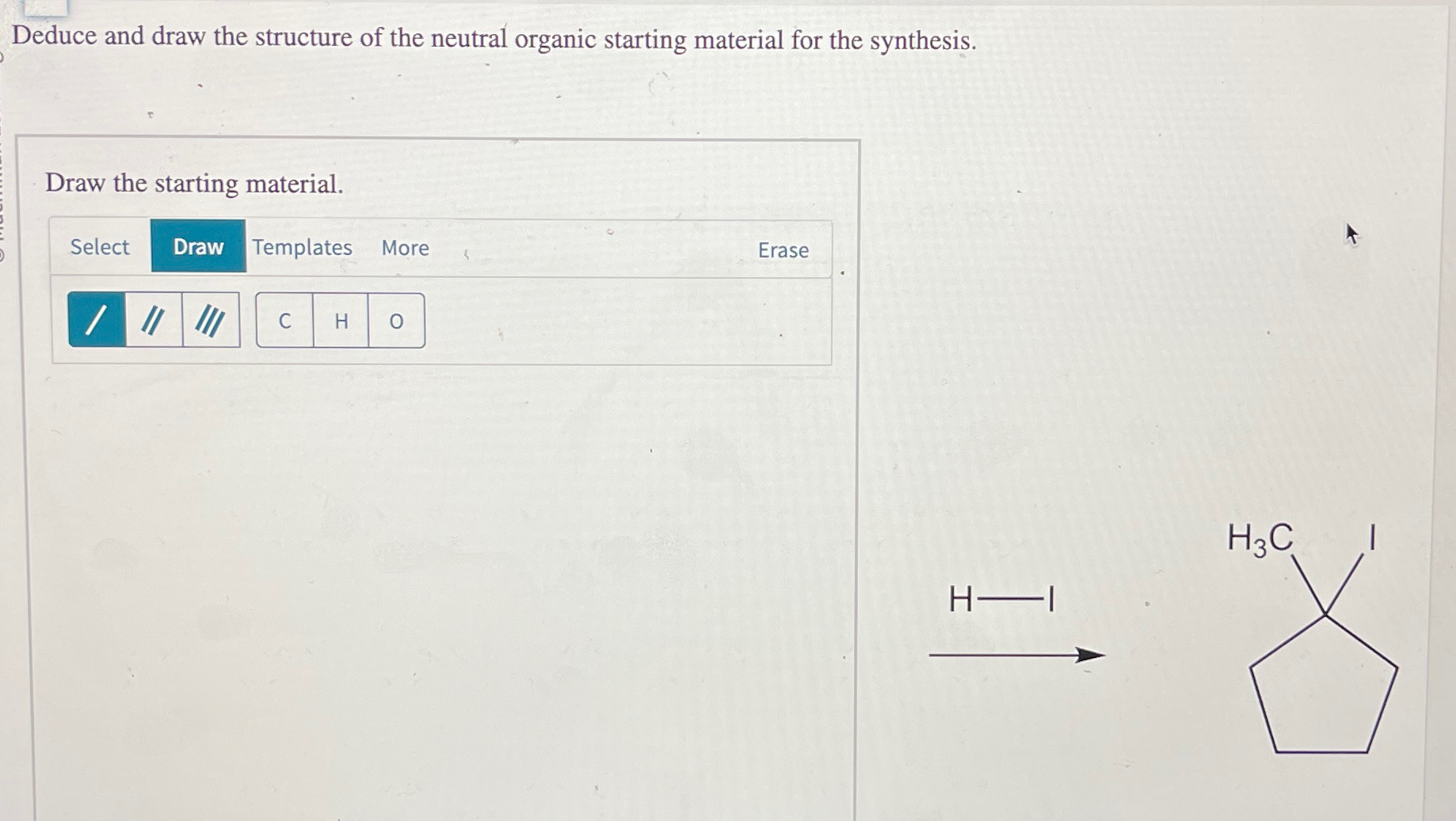 Solved Deduce and draw the structure of the neutral organic | Chegg.com