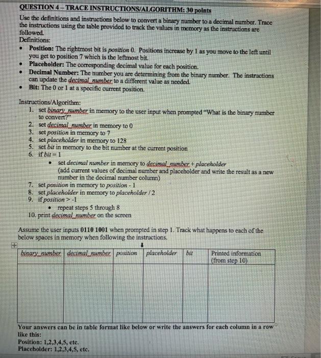 Solved Use the definitions and instructions below to convert | Chegg.com
