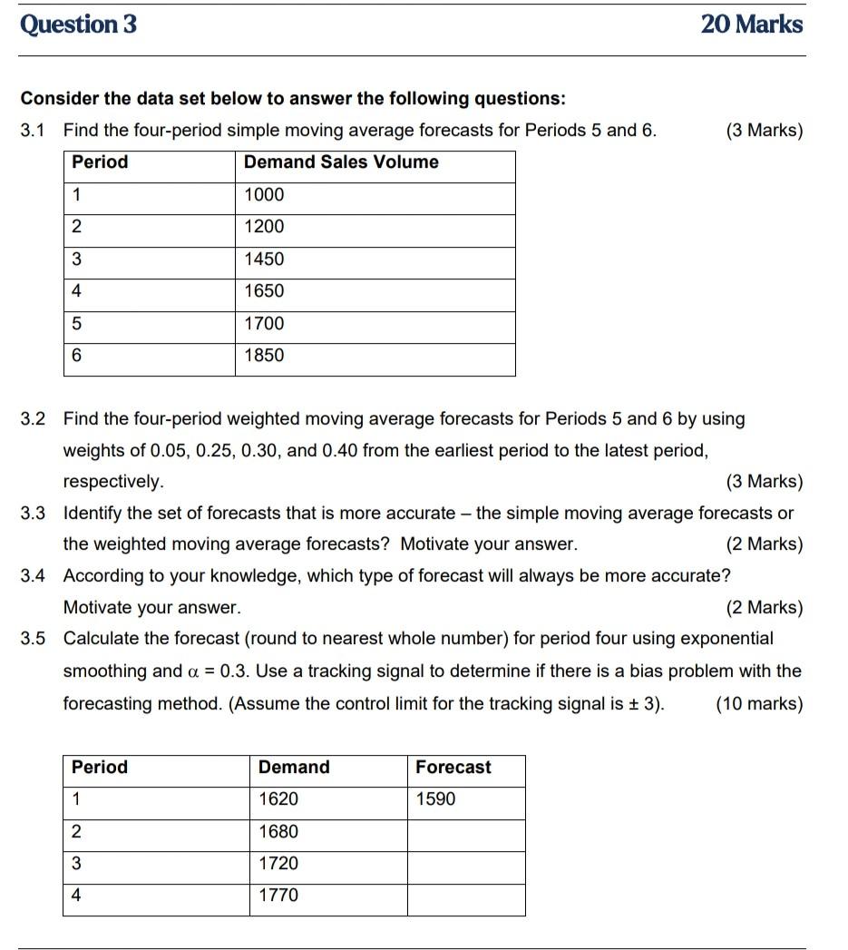 Solved Consider The Data Set Below To Answer The Following | Chegg.com