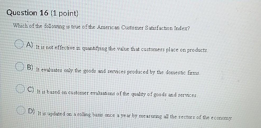 Household Appliances - The American Customer Satisfaction Index