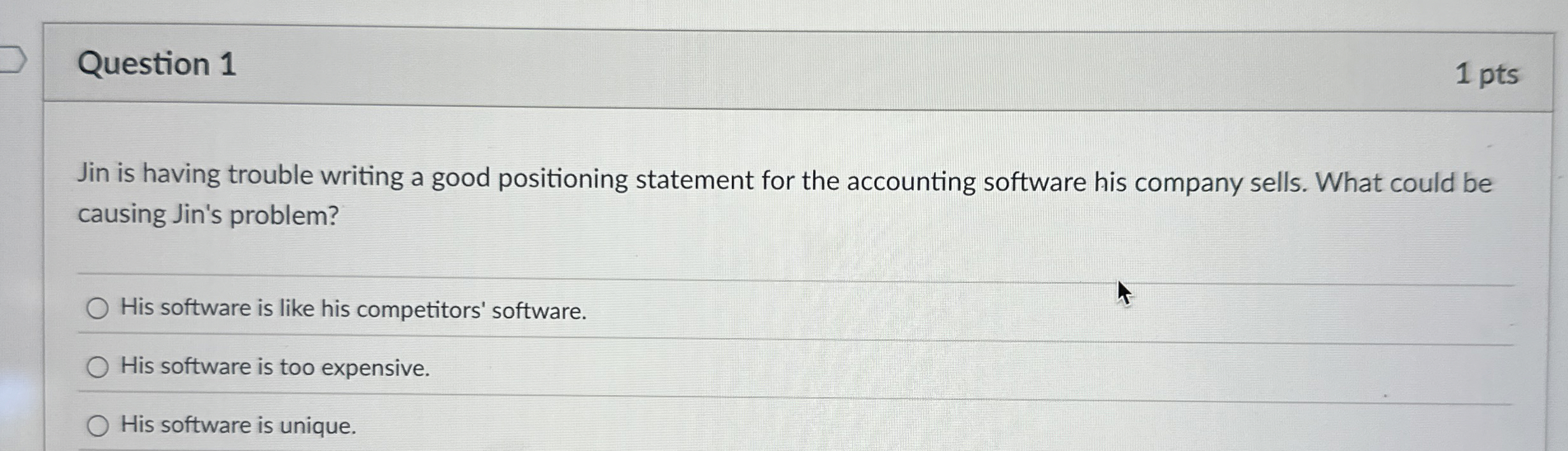 Solved Question 1Jin is having trouble writing a good | Chegg.com