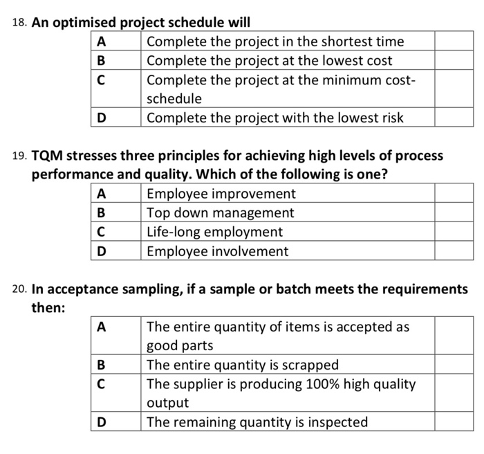 Solved Question 1 Multiple Choice 1 Operations Mana Chegg Com