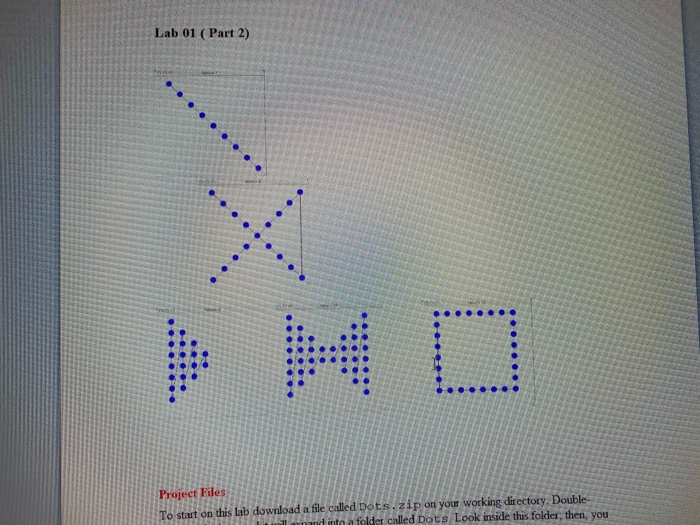 Solved Lab 01 (Part 2) Project Files To start on this lab | Chegg.com