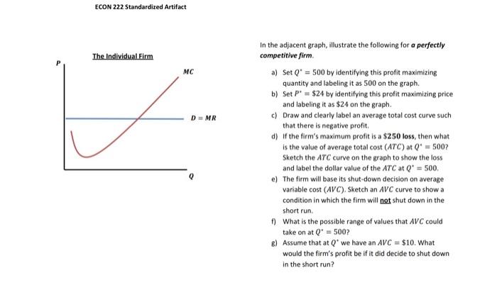 Solved ECON 222 Standardized Artifact In the adjacent graph, | Chegg.com