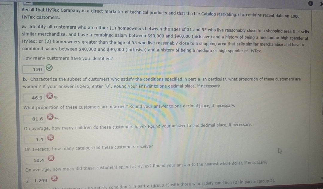 Recall that HyTex Company is a direct marketer of