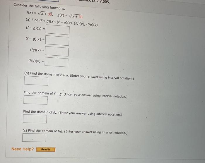 Solved Find the following values for the given functions. | Chegg.com