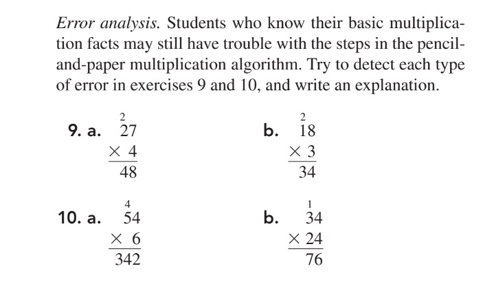 Solved Error analysis. Students who know their basic | Chegg.com