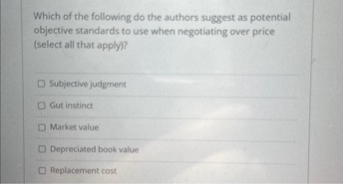Which of the following do the authors suggest as | Chegg.com