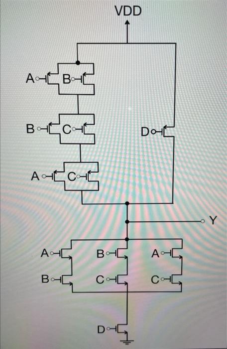Solved Find the transistor sizing assuming n=2p=4 | Chegg.com