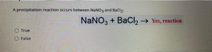 BaCl2 NaNO3: Phản ứng và Ứng dụng Thực Tiễn