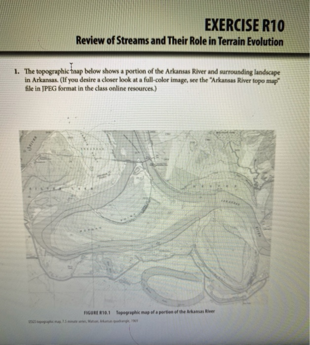 The Map Is Called Topograhphic Map Of A Portion Of Chegg Com