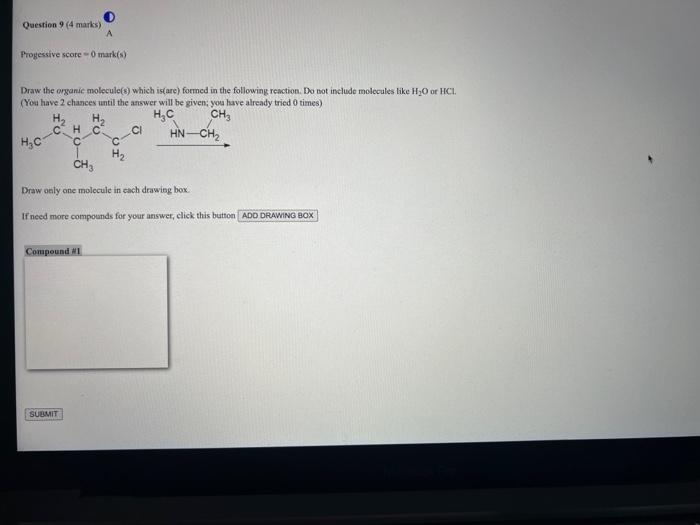 Solved Draw The Organic Molecule(s) Which Is(are) Formed In | Chegg.com