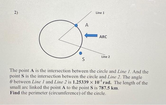 how to find point of intersection of circle and line