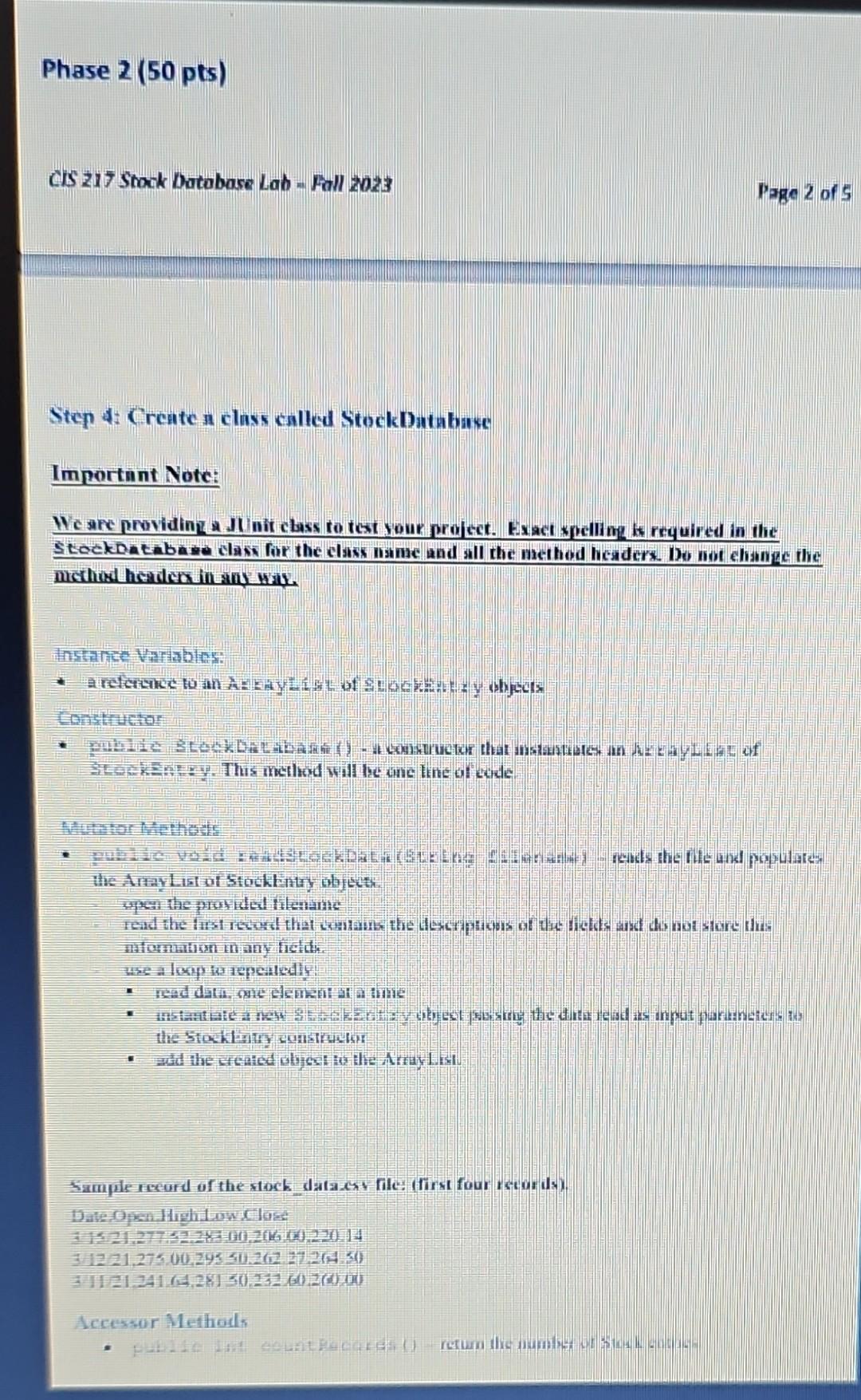 Solved Hi, I finished phase 1 through 3 on this lab in Java. | Chegg.com