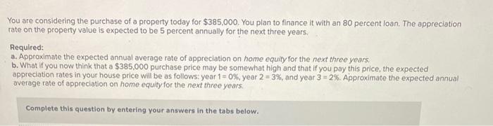 Solved what is the expected rate of appreciation rate if | Chegg.com