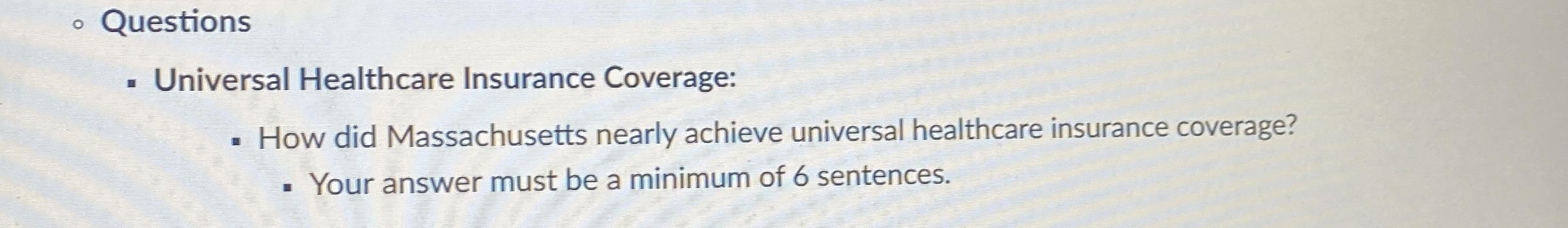 Solved QuestionsUniversal Healthcare Insurance Coverage:How | Chegg.com