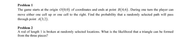 Solved Problem 1 The game starts at the origin 0(0:0) of | Chegg.com