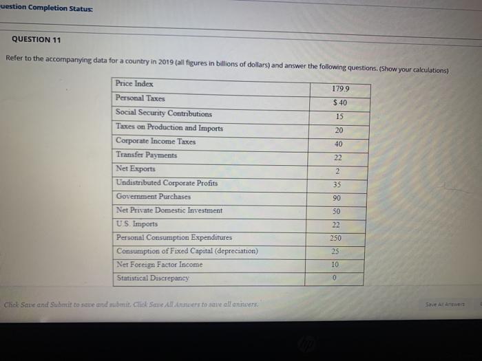 Solved uestion Completion Status QUESTION 11 Refer to the | Chegg.com