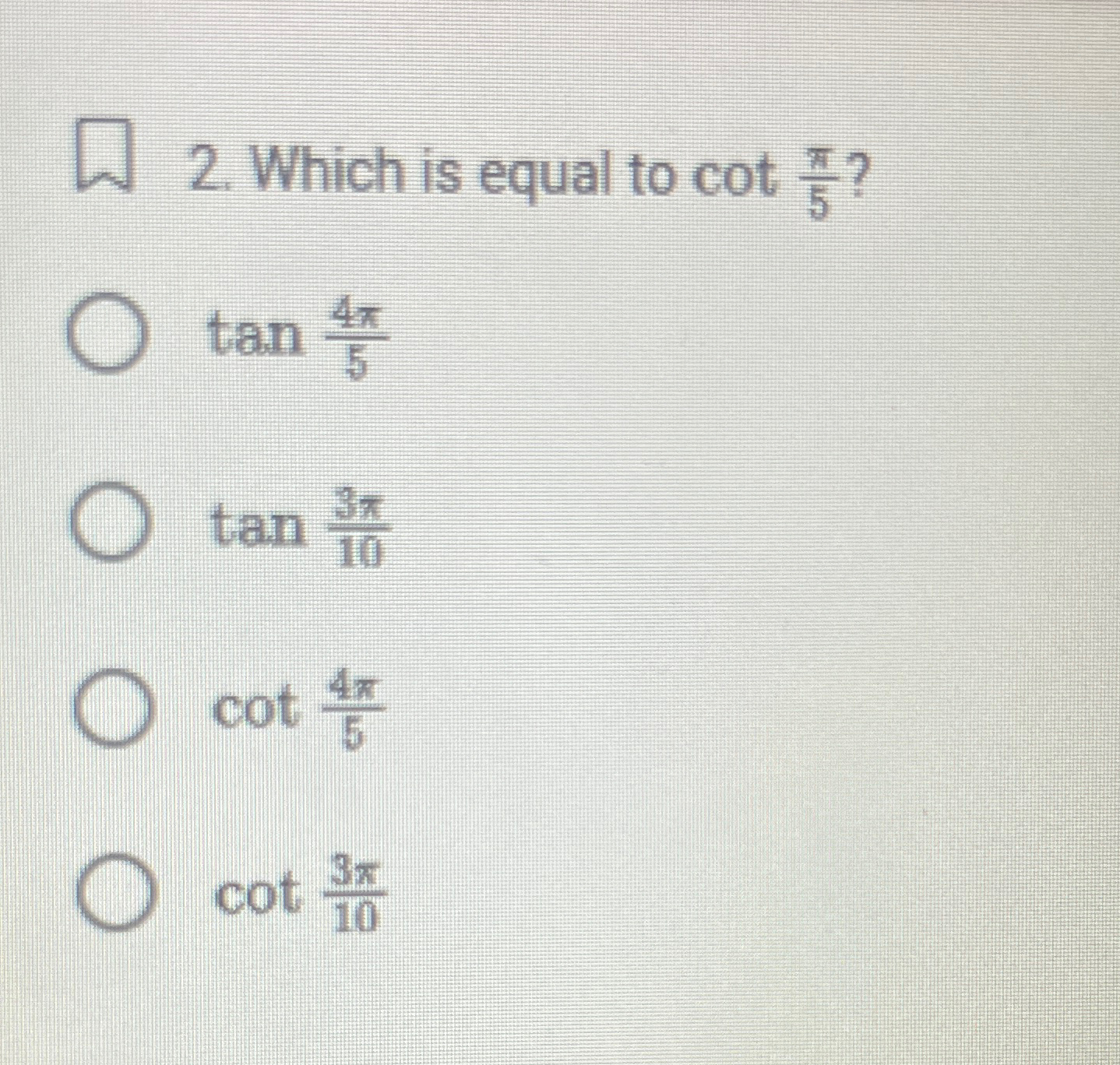 principal value of cot inverse tan 3 pi by 4