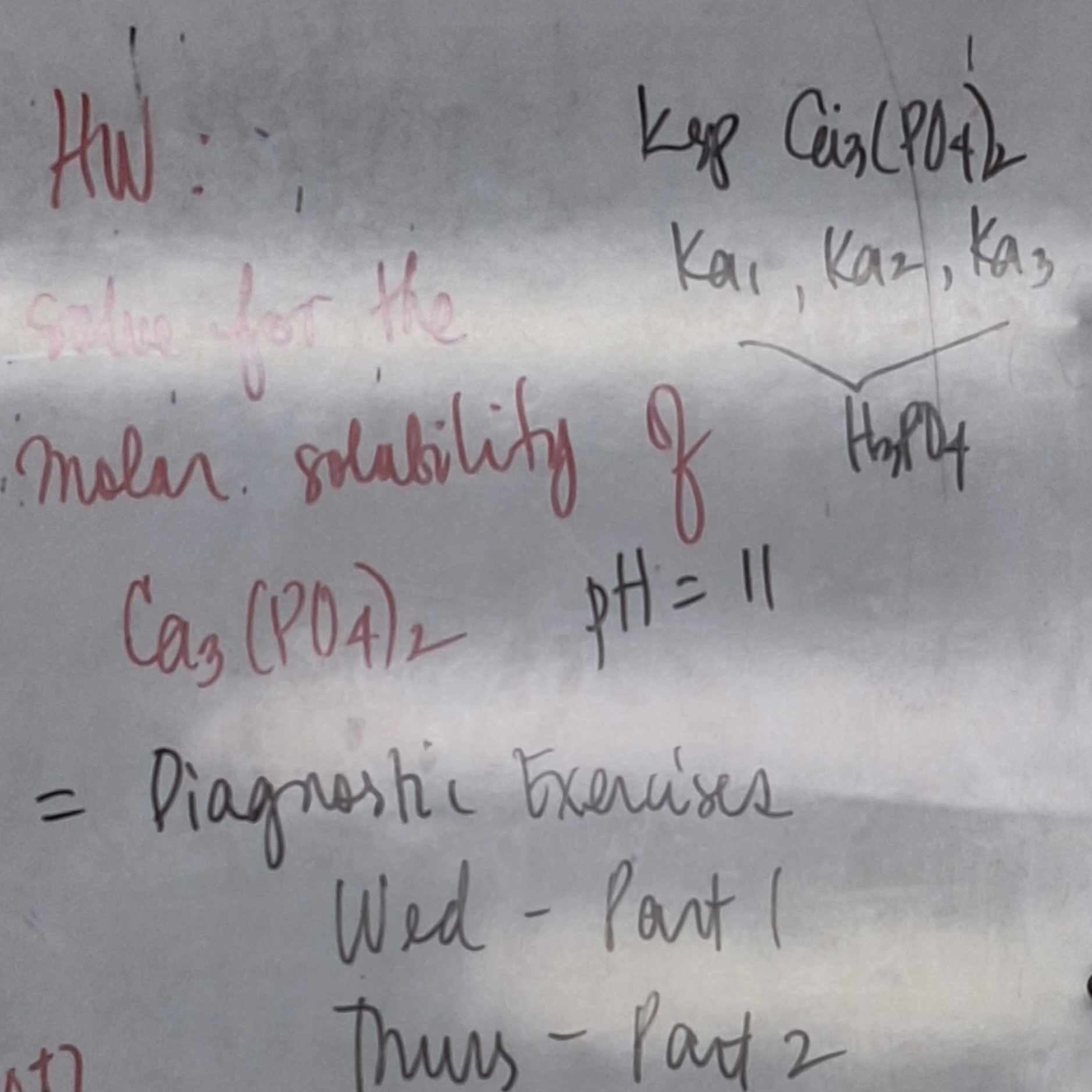 HW: ,kxpCix3(PO4)2'Ka1,Ka2,Ka3molar solubility of | Chegg.com