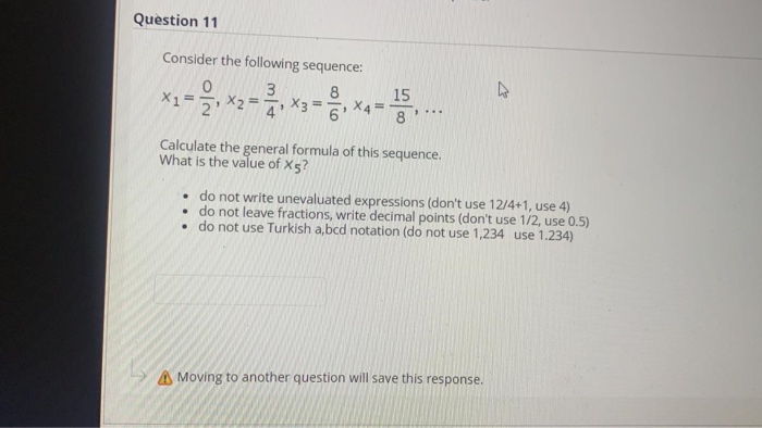Solved Question 11 Consider the following sequence: 0 3 8 40 | Chegg.com
