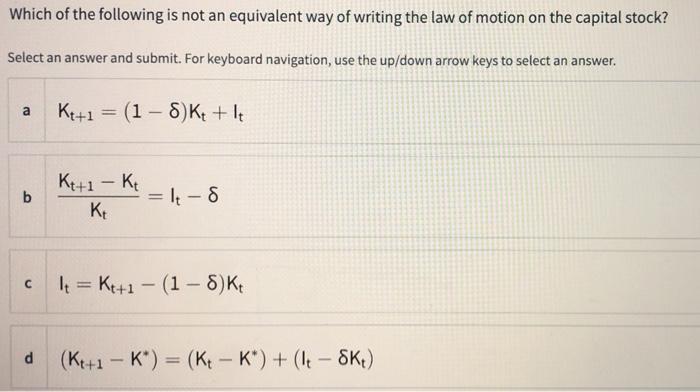 Solved Which of the following is not an equivalent way of | Chegg.com