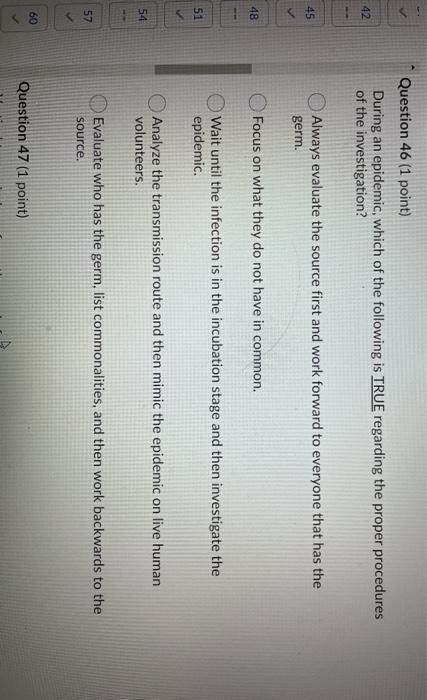 Solved Question 42 (1 point) Which of the following is NOT | Chegg.com