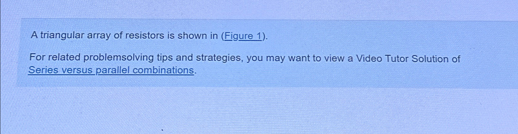 A triangular array of resistors is shown in (Figure | Chegg.com