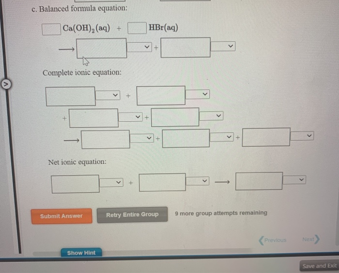 Solved Write the balanced formula, complete ionic, and net | Chegg.com
