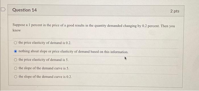 Solved Suppose a 1 percent in the price of a good results in | Chegg.com
