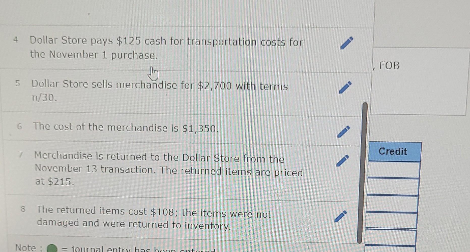 Solved Following are the merchandising transactions of