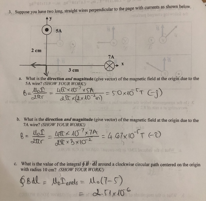 Solved Suppose You Have Two Long Straight Wires Chegg Com