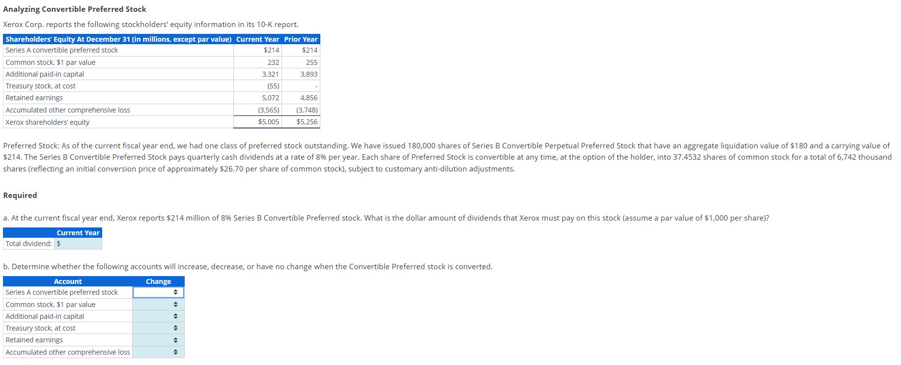 Solved For b, ﻿the options for change are "increase, | Chegg.com