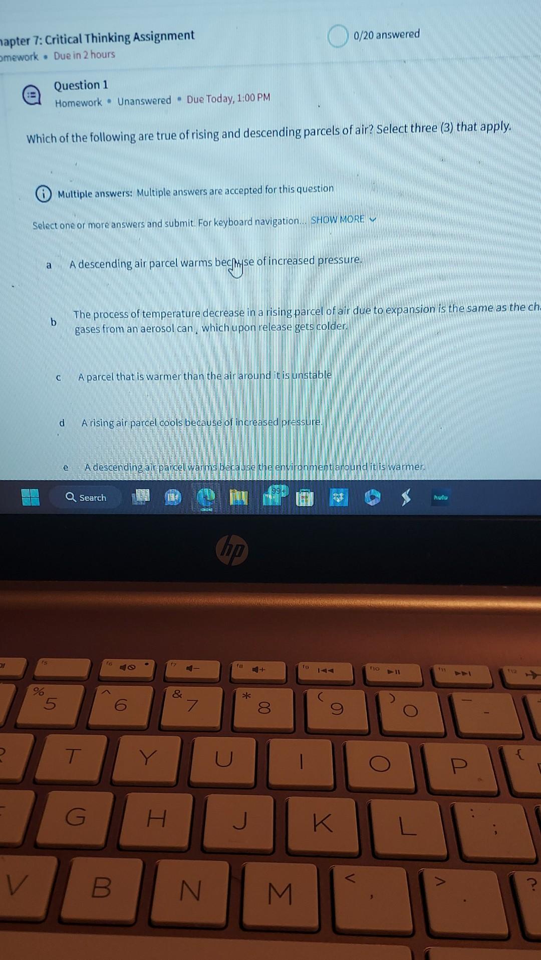 Solved Homework - Unanswered - Due Today, 1:00 PM Which Of | Chegg.com