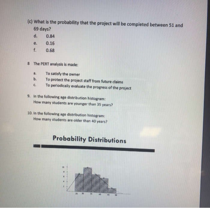 Solved project management please only answer the secondary | Chegg.com