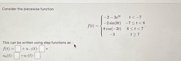 Solved Consider The Piecewise Function | Chegg.com