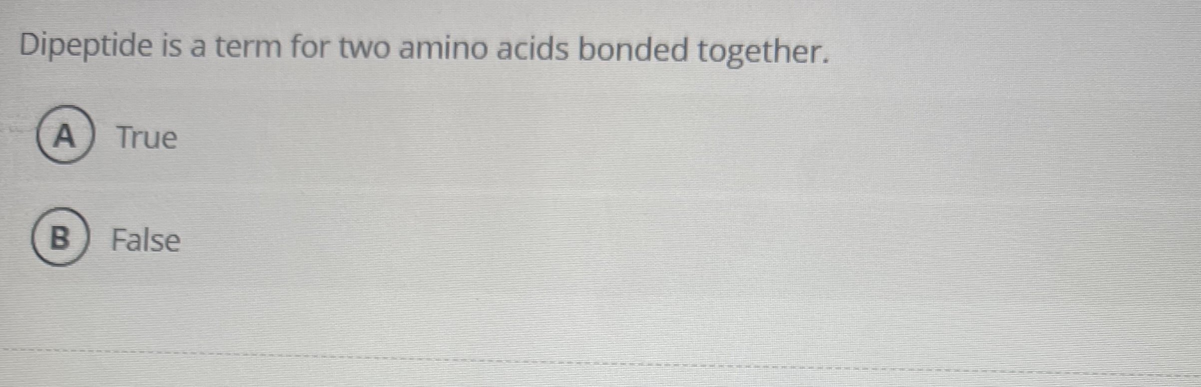 Solved Dipeptide is a term for two amino acids bonded