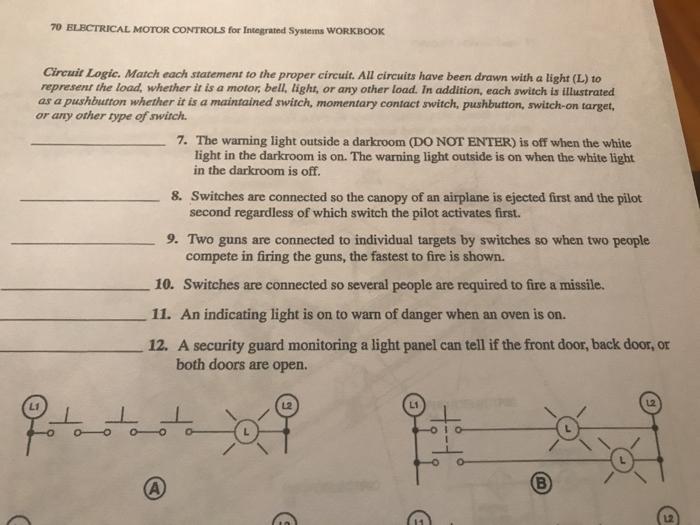70 ELECTRICAL MOTOR CONTROLS for Integrated Systems