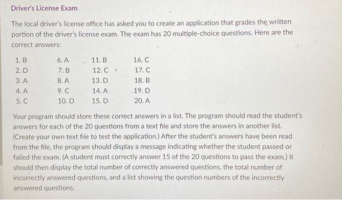 Solved i need help! i saved the file as student answers.txt | Chegg.com
