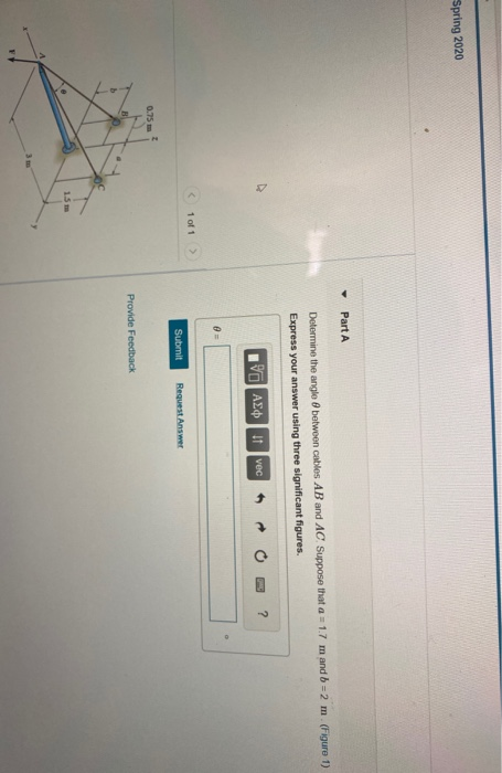 Solved Spring 2020 Part A (Figure 1) Determine The Angle | Chegg.com