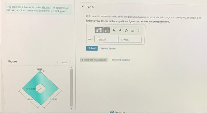 Solved The plate has a hole n its center Eigure 11 its | Chegg.com