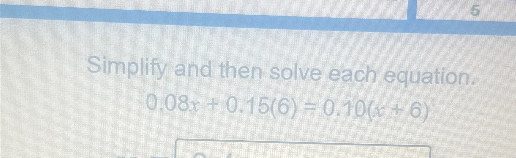 Solved Simplify and then solve each | Chegg.com