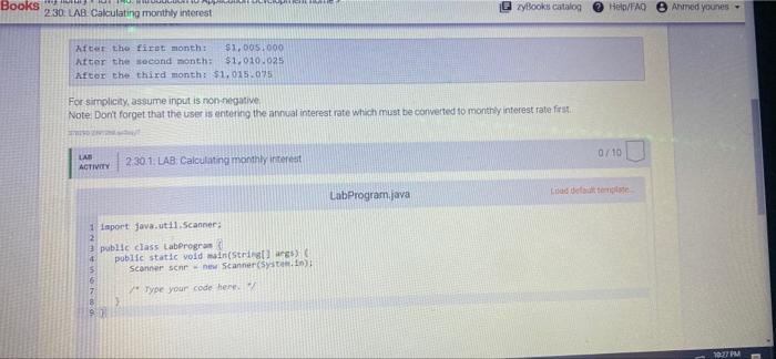 Solved zy Books catalog Help/FAQ Ahmed younes zyBooks My | Chegg.com