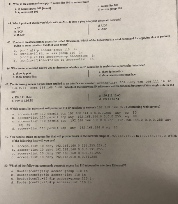 access list 101 permit ip host