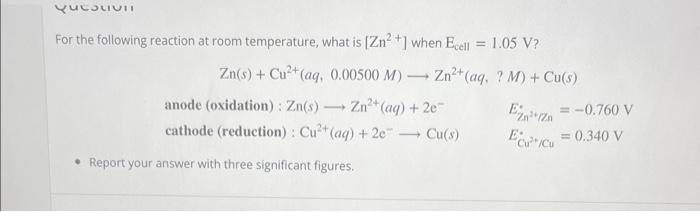 Solved For The Following Reaction At Room Temperature, What | Chegg.com