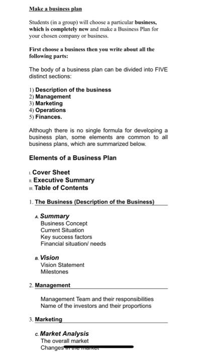 business plan ideas for ict students