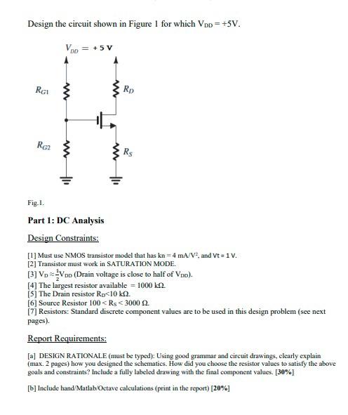 Solved Design The Circuit Shown In Figure 1 For Which Vpp Chegg