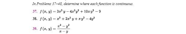 Solved In Problems 37−48, determine where each function is | Chegg.com