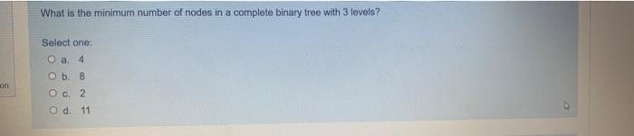 Solved What is the minimum number of nodes in a complete | Chegg.com