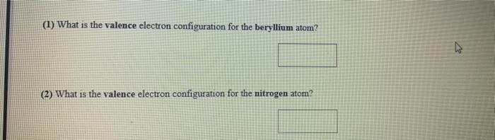 beryllium electron configuration